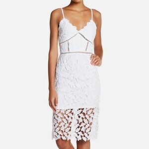 Love...ady White Embellished Pencil Skirt